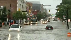 Franklin County was under a flash flood warning until 7:15pm. With video like this, you can understand why. It's flooding on N High St by E 15th Ave near OSU's campus. (Courtesy: Cutello Rardon) DETAILS: http://bit.ly/2uJOuNM | WSYX ABC 6
