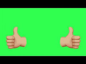 Thumbs up emoticon (Daumen hoch emoji / smiley) - green screen effect [animiert / effekt]
