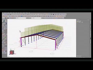 Analysis of steel portal frame in space gass (in 8minutes)