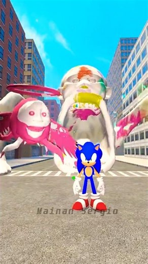 Super Sonic vs Brainrot Sea Eater Siren Head Monster in Garry's Mod Story part68 #brainrot #sonic