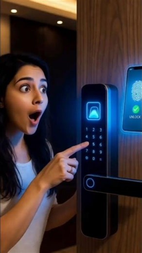 Smart door 🚪lock with Camera 🔒Fingerprint🫆 - Gadgets
