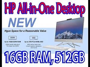 HP All-in-One Desktop Review: A Game-Changer for Home & Office! | 16GB RAM, 512GB