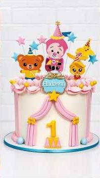 Cómo decorar un pastel tema payasito Plim Plim niña #cake #plimplim #cake