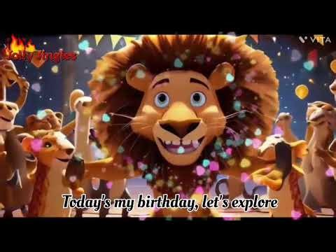 Lion King Birthday Party Poem 🎂🦁 | Fun Kids Birthday Song & Jungle Celebration
