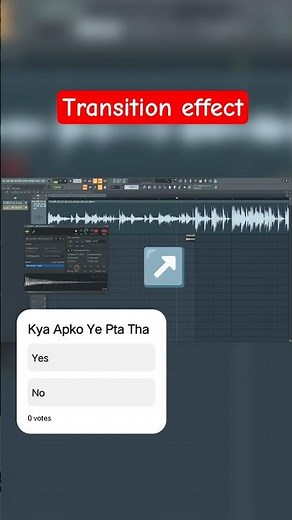 How To Make Easy Transition Effect 🔥#flstudio #flstudiohindi