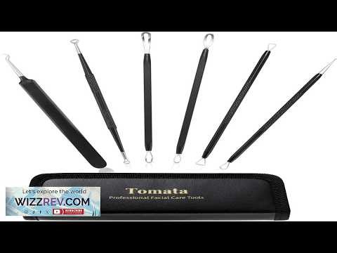 Blackhead Remover Pimple Popper Tool Kit (6 Piece Kit) Professional