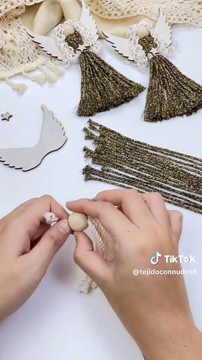 Crea un hermoso ángel de macramé fácilmente