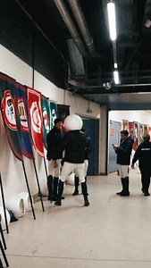 Astronaut Peder Fredricson reporting for Walk of Champions duty 🚀😂🫡 In case anyone was wondering who’s under there 😜 | Global Champions League