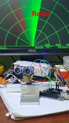 how to make Radar System using ultrasonic sensor#iot #robot