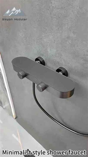 Wayon Luxury Brushed Gold Thermostatic Shower Set with Storage Shelf for Villa Bathroom