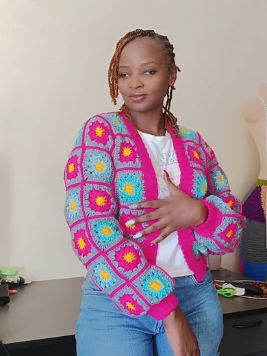 Granny Square Patchwork Cardigan Tutorial - Part 2