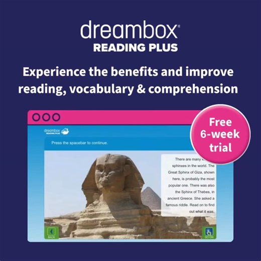 1.1K views · 20 reactions | Do your Year 4 and 5 pupils have gaps in their reading skills? DreamBox Reading Plus is designed to support exactly that – helping pupils build fluency, comprehension, and confidence through personalised, adaptive practice. Try our six-week pilot to see the impact Reading Plus can have on your pupils. | Daisy Education UK | Facebook