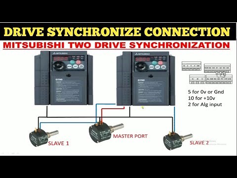 HOW TO SYNCHRONIZE VARIABLE FREQUENCY DRIVE! VFD SYNCHRONIZATION! TWO VFD SYNCHRONIZE
