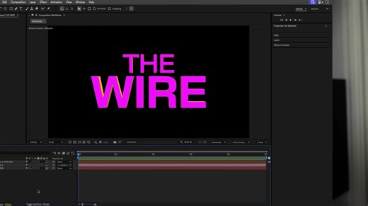 After Effects无需使用第三方插件制作三维线框视觉动画3D Wireframes