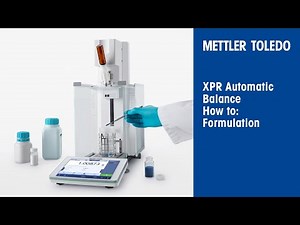 XPR Automatic Balance: How to Create and Run a Formulation Method