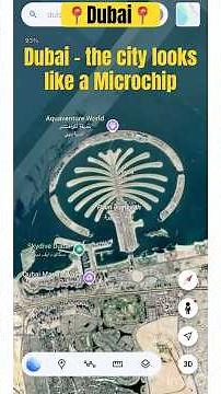 Dubai- Explore with map 😱 #dubai #uae #google #seo #maps #youtube #shorts