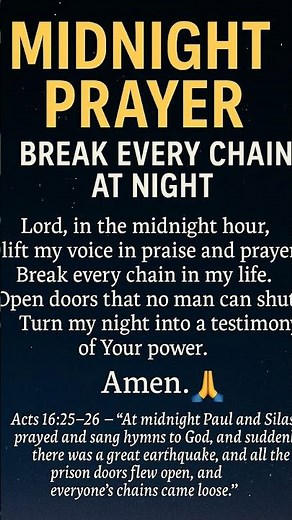 Midnight Prayer 🙏 | Powerful Prayer for Breakthrough