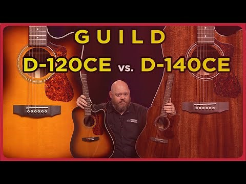 Mahogany Vs Spruce! Guild D-120CE vs Guild D-140CE