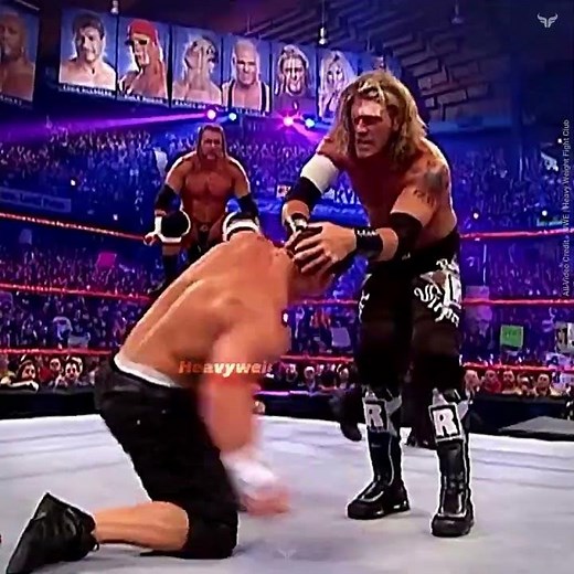 Triple H & Edge vs John Cena Triple Threat Match Backlash 03 April 2006 #wwehighlights #wweshorts