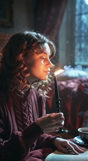 Cozy Hogwarts Night POV 🕯️📖 Fireplace & Magic Study