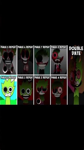 DOUBLE DATE Breaks Every Phase! | Sprunki PHASE 1-2-3-4-5-6-7 Repeat Challenge #incredibox #sprunki