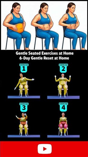 Chair Workout For Beginners Gentle Seated Exercises At Home No Jumping No Floor — Day 3