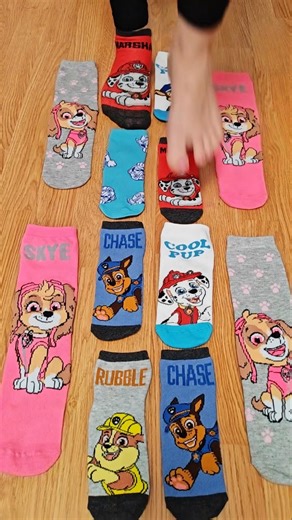 Which Paw Patrol socks suit me?💯🙈💯#viralvideo #love #funny