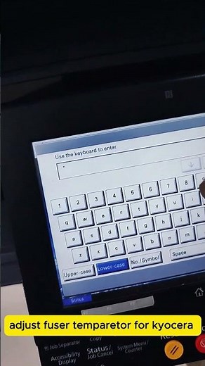 How to fuser temperature adjust for kyocera taskalfa 3212i #printerconfiguration #printersetup