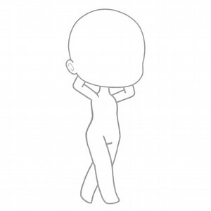 Gacha Life Base Body Pose