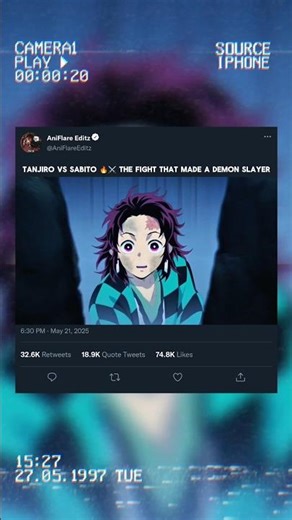 Tanjiro vs Sabito 🔥⚔️ The fight that made a Demon Slayer #animeedit #shorts #tanjiro #demonslayer
