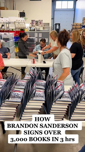 Brandon Sanderson Book Signing: Behind-the-Scenes Process Revealed