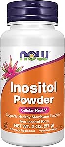 NOW Supplements, Inositol Powder, Neurotransmitter Signaling*, Cellular Health*, 2-Ounce