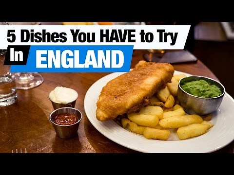 British Food Tour - 5 Dishes You HAVE to Try in England! (Americans try British food)