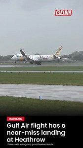 3.9M views · 7.2K reactions | Gulf Air flight has a near-miss landing...