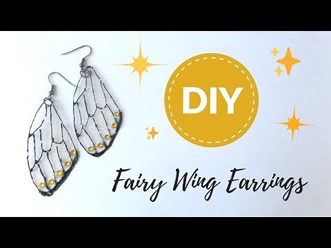 DIY Fairy Wings Earrings Fantasy Jewelry to Sell Butterfly Insect Wing How to by Fluffy Hedgehog