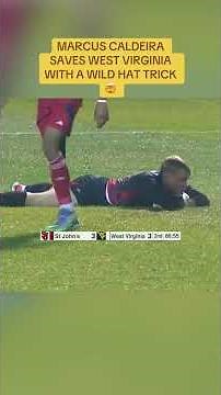 MARCUS CALDEIRA SCORES A HAT TRICK TO COMPLETE THE COMEBACK FOR WEST VIRGINIA 😱 #shorts #ncaasoccer