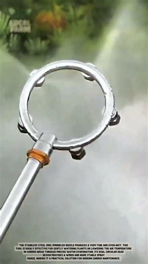 The Perfect Mist: Stainless Steel 5-Hole Round Sprinkler for Agriculture & Cooling