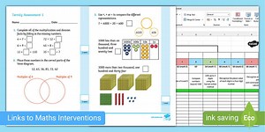 Year 4 Maths Assessment Pack Term 1