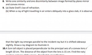 QuestionsWrite one similarity and one dissimilarity between t... | Filo