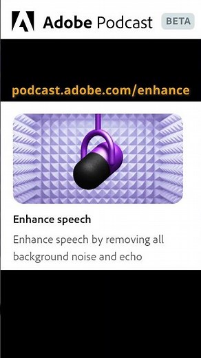 Free Audio Enhancement using AI - Adobe Podcast