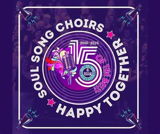 The concerts may be over, but the music lives on 🥳 in the form of our Happy Together - 15 Of The Best album! Available now from our webshop in CD and/or USB A/C format; grab yours while stocks last 💜🎶 Check out our Soul Song merch whilst you’re there too: https://soul-song-choirs-inc.square.site #SoulSongChoirs #Brisbane #BrisbaneChoir #Cairns #CairnsChoir #Adelaide #AdelaideChoir #Sydney #SydneyChoir #Hunter #Newcastle #HunterChoir #ViralChoir #hybrid #online #popchoir #15OfTheBest #HappyTog
