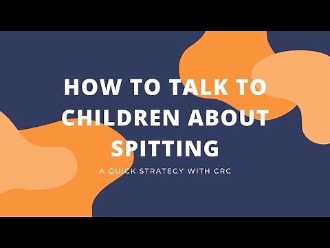 How to Talk to Children About Spitting