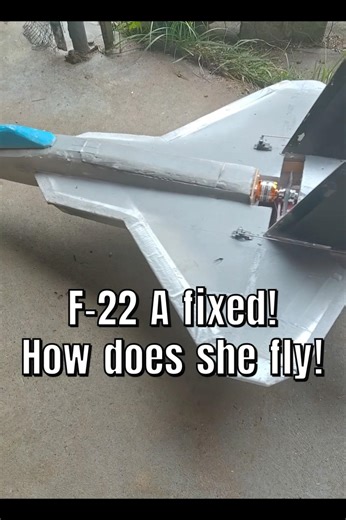 RC plane build repair F-22 #f22 #raptor #rc #build #repair #diy #drone #crash #aviation #rcjet #land