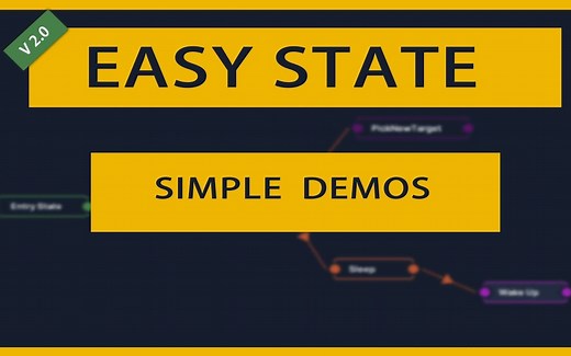 【Unity插件】使用EasyState制作有限状态机的的简单演示
