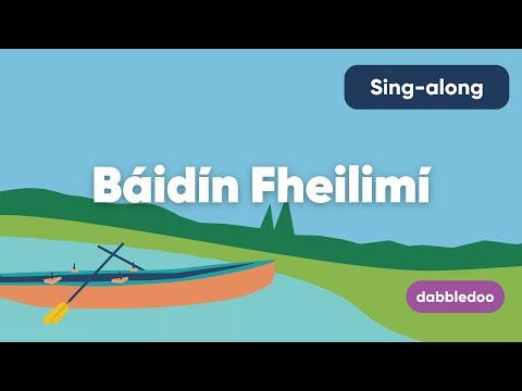 Báidín Fheilimí - Irish Folk Song - Karaoke-style Sing-Along Video for Kids