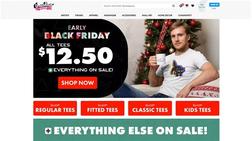 Threadless，主营服装产品的pod电商网站，一年的营收超过1500万美元