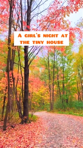 🪴TRACY~home & garden on Instagram: "A night at the Tiny house with fall all around, a good friend and all the bucket list items checked off for Fall! What a fun couple of days!! . . #plaidsandpoppies #fallbucketlist #tinyhouse"