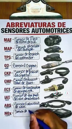 Sensores Automotrices: MAF, MAP, TPS y Más