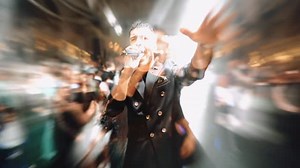 ALI A2 on Instagram‎: "With the best in the wedding industry 🦾🤎💜♥️ #A2_band @zedstudio_official @djalia2 @sepehr.hoolding #weding #عروس"‎