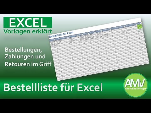 Bestellliste für Excel - So hast du deine Bestellungen im Griff